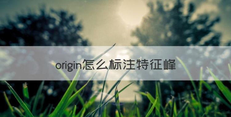 origin怎么标注特征峰，如何用origin处理红外图1