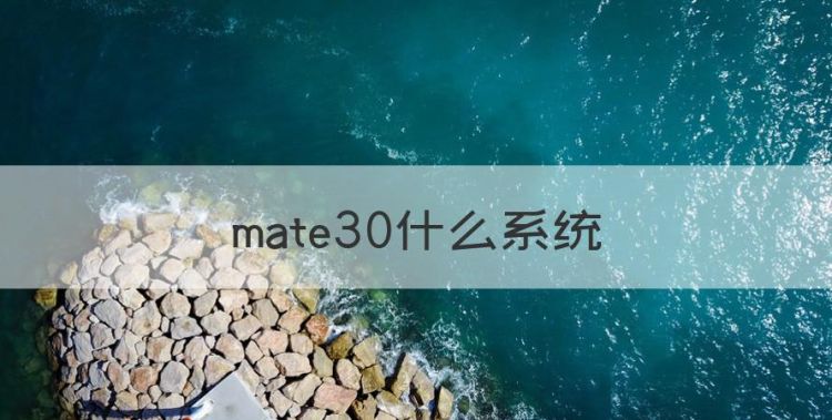 mate30什么系统，华为mate30是什么系统图1