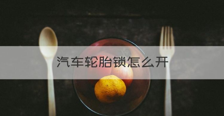 汽车轮胎锁怎么开图1