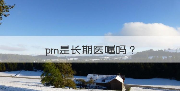 prn是长期医嘱，prn是什么意思图1