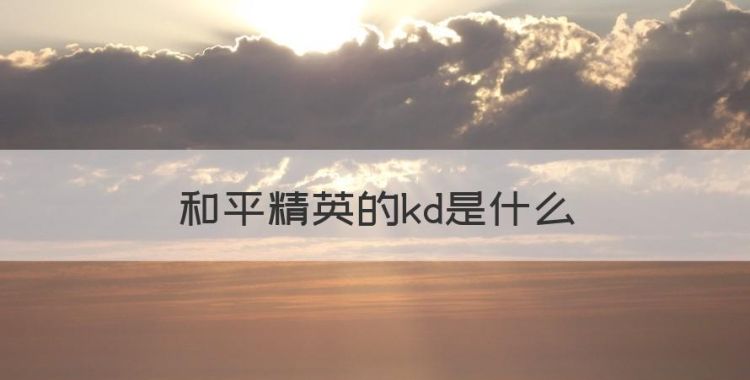 和平精英的kd是什么，《和平精英》安全隔离期是什么图1