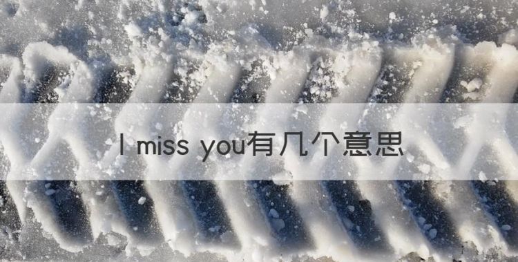 I miss you有几个意思图1