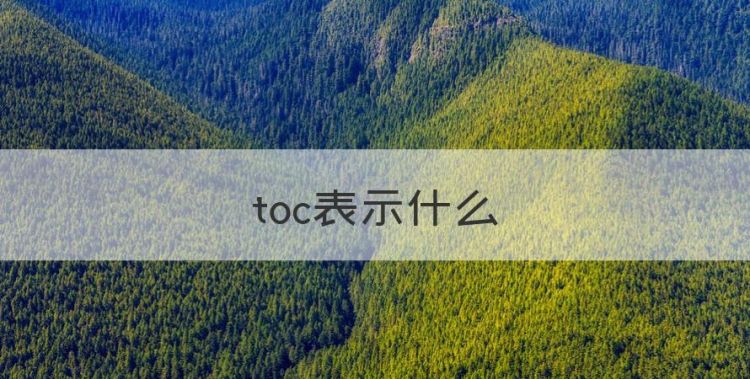 toc表示什么，水质检测里说的 TOC 是什么意思图1