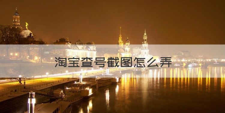 淘宝查号截图怎么弄，淘宝查号ip地址截图是咋回事啊图1