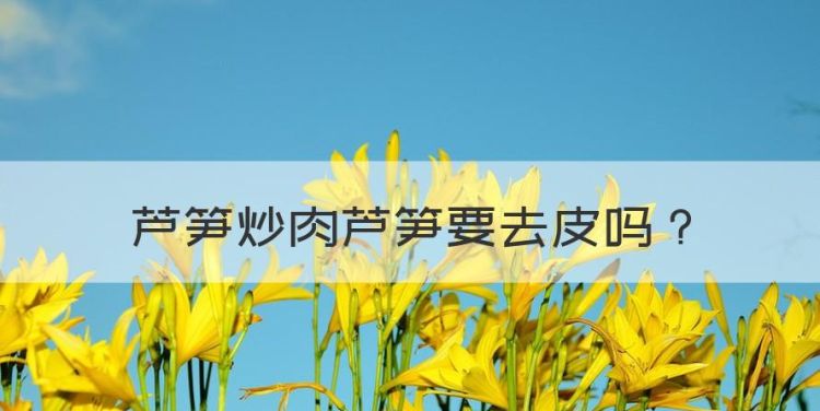 芦笋炒肉芦笋要去皮，清炒芦笋怎么做好吃法大全图1