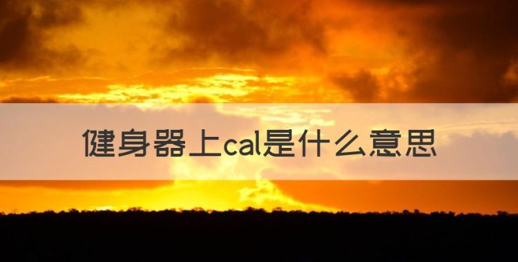 健身器上cal是什么意思，跑步机上的cal是什么意思中文图1