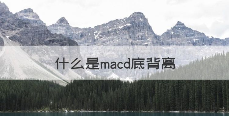 什么是macd底背离，macd指标底背离图解大全图1