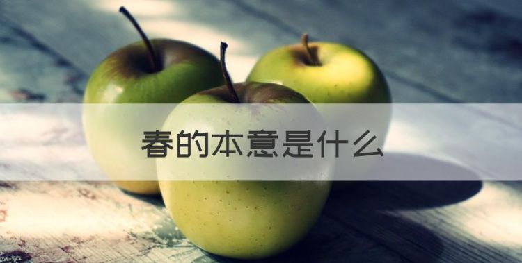 春的意思，春的本意是什么图1