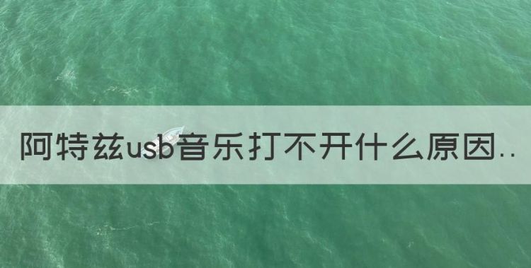 音乐u盘电脑打不开，阿特兹usb音乐打不开什么原因图1