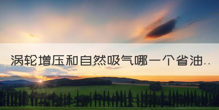 市区涡轮增压和自吸哪个省油，涡轮增压和自然吸气哪一个省油图1