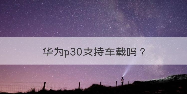 华为p30支持车载图1