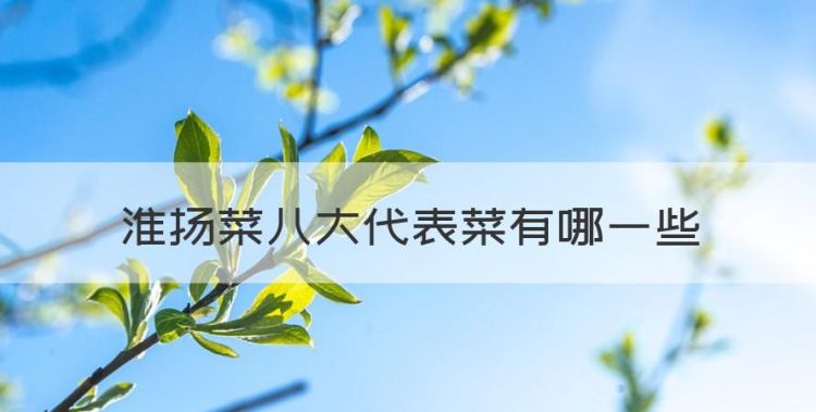 淮扬菜八大代表菜有哪些，淮扬菜十大代表菜有哪些图1