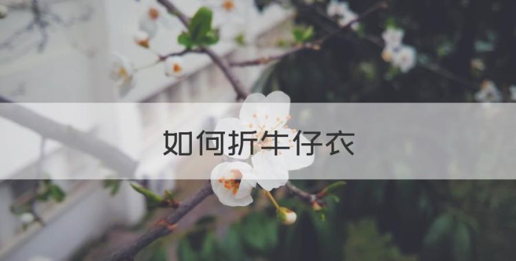 如何折牛仔衣，牛仔衣穿起来大了怎么图1