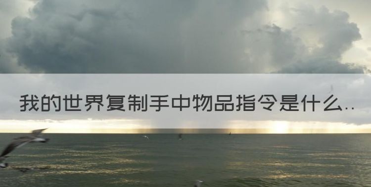 我的世界战斗装备70枪械指令，我的世界复制手中物品指令是什么图1