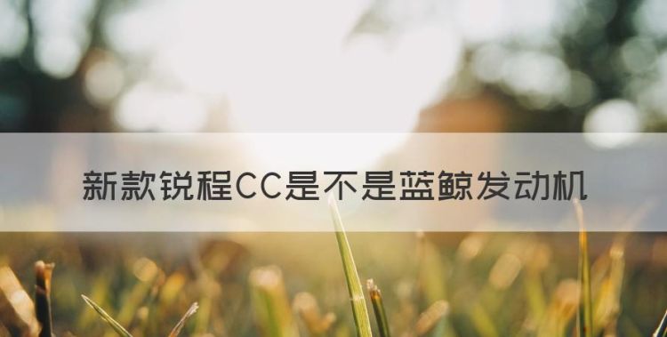 锐程cc这款车怎么样，新款锐程CC是不是蓝鲸发动机