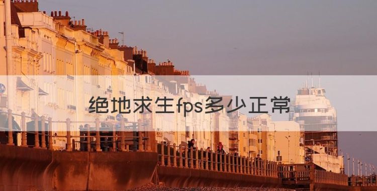 绝地生fps多少正常，吃鸡fps越高越好吗图1