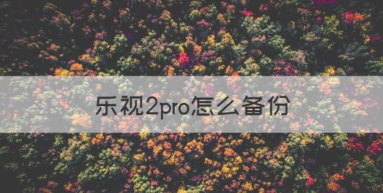 乐视2pro怎么备份，乐视怎么备份所有数据图1