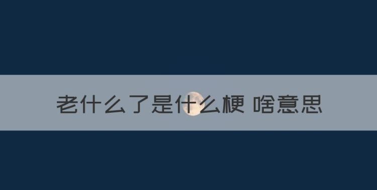 老千层饼了什么梗，老什么了是什么梗 啥意思图1