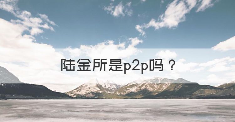 陆金所是p2p，p2p哪个平台好图1