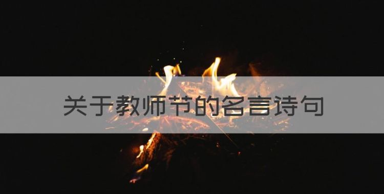 关于教师节的名言诗句，关于教师节赞美老师的诗句有哪些图1