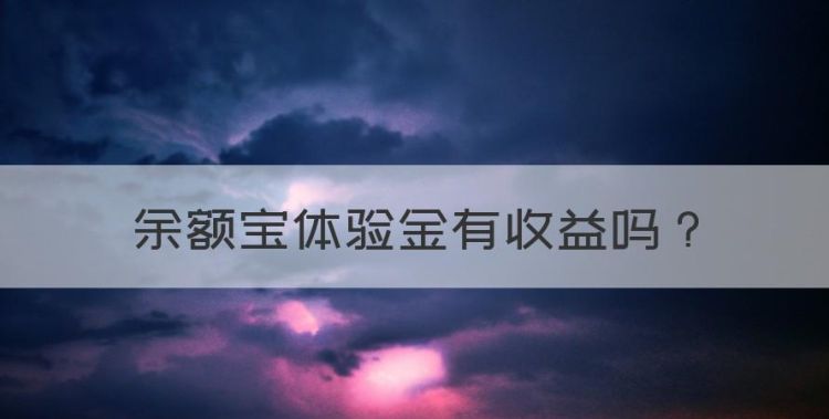 余额宝体验金有收益，支付宝有一个000元余额宝体验金是真的吗图1