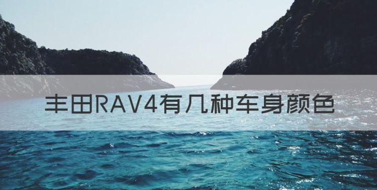 丰田RAV4有几种车身颜色，丰田荣放有几种颜色全图图1