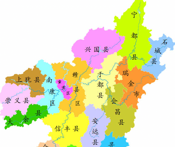 赣州市有多少个县市区，福州市下辖多少个县区图2