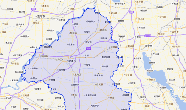 菏泽市几个区几个县乡，菏泽市有哪几个区县市图2