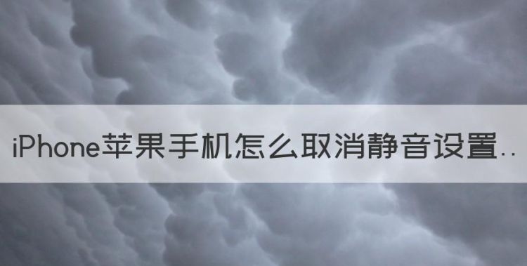 苹果静音怎么关闭震动，苹果手机怎么取消静音设置图1