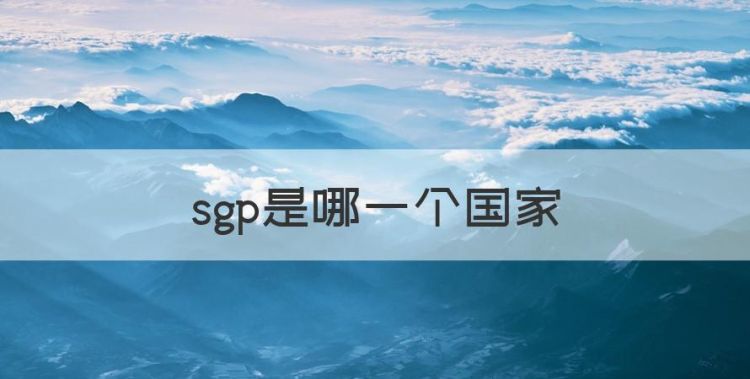 sgp是哪一个国家，sgp是哪个国家的简称图1