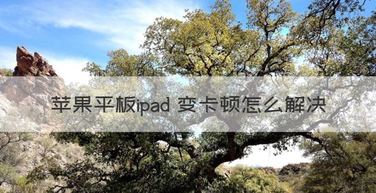 苹果平板ipad 变卡顿怎么解决图1