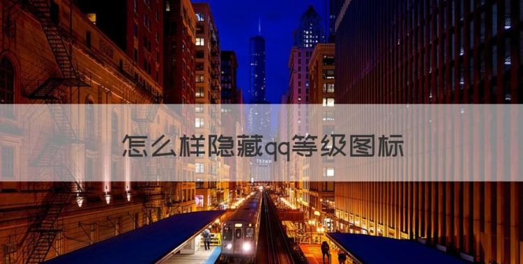 如何隐藏qq等级，怎么样隐藏qq等级图标图1