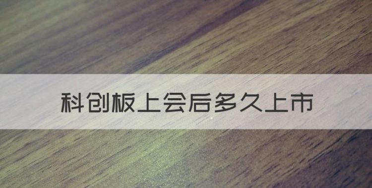 科创板上会后多久上市，科创板首发上会通过会多长时间上市图1