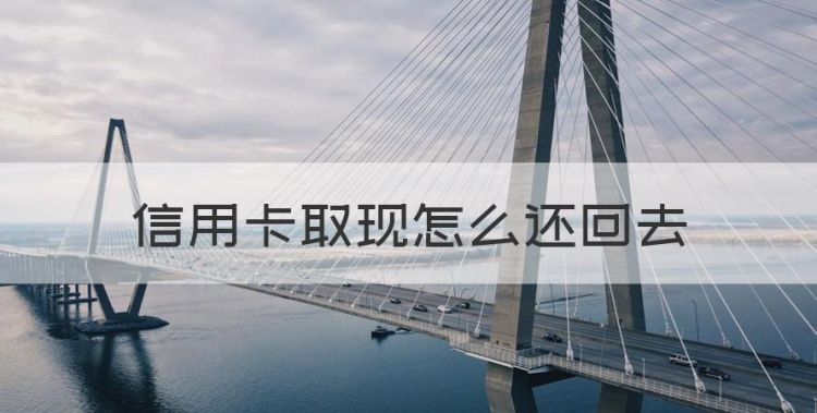 信用卡取现怎么还回去图1