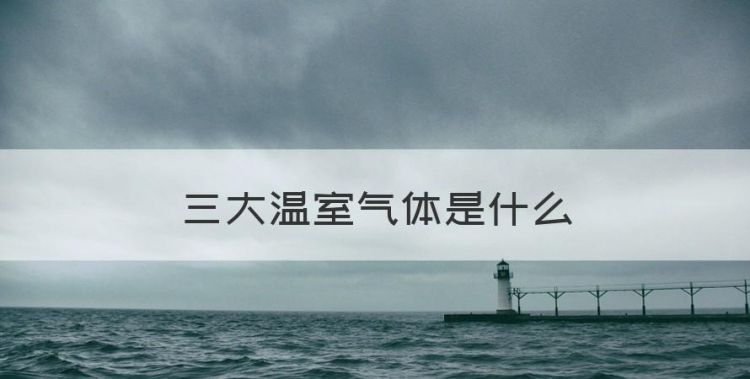 三大温室气体是什么，什么是温室效应主要的温室气体有哪些?