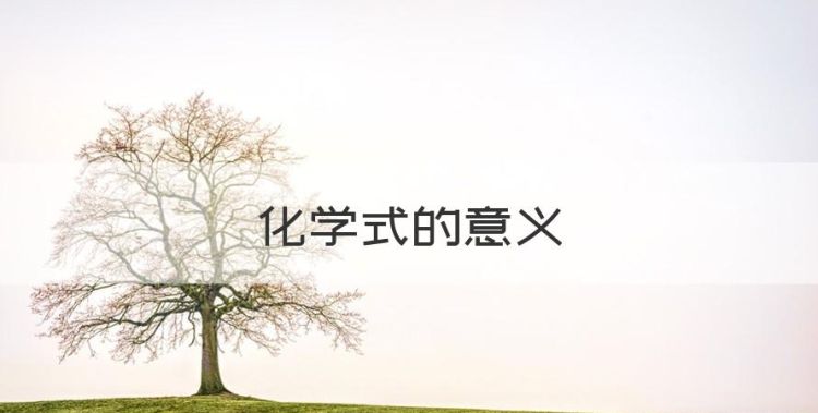 化学式的意义图1