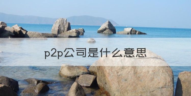 p2p是什么意思，p2p公司是什么意思