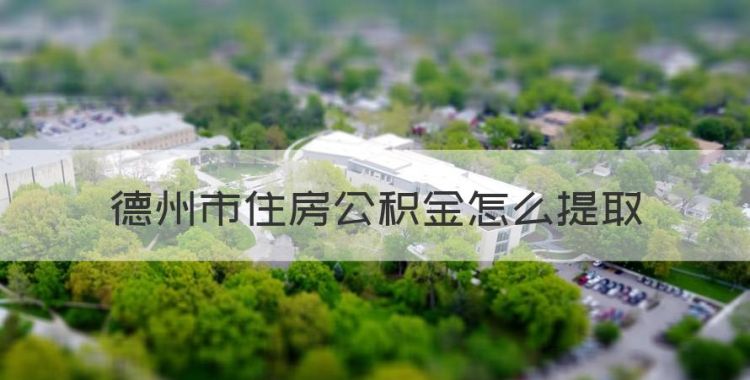 德州住房公积金提取政策，德州市住房公积金怎么提取