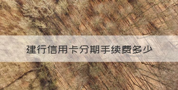 建行3000分12期付款，建行信用卡分期手续费多少图1