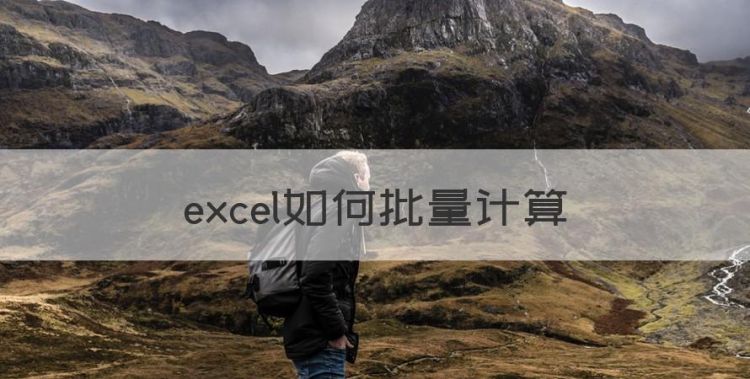 excel如何批量计算，excel表格计算公式图1