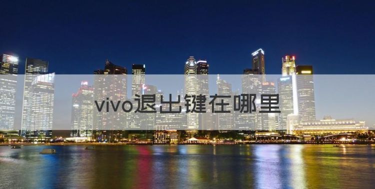 vivo退出键在哪里图1