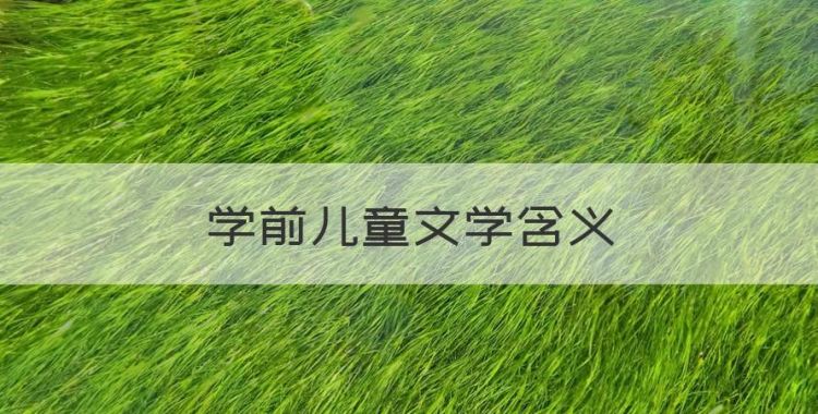 学前儿童文学含义，简述学前儿童文学作品活动的特点