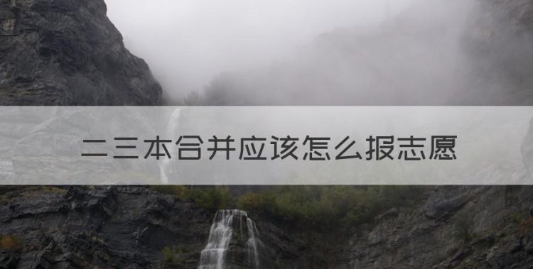 三本二本合并是什么意思，二三本合并应该怎么报志愿图1