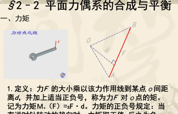 偶莫什么意思，主矩是合力偶矩还是合力矩图2