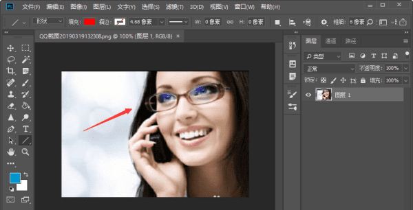 ps怎么p掉眼镜反光，ps如何去掉眼镜反光图2