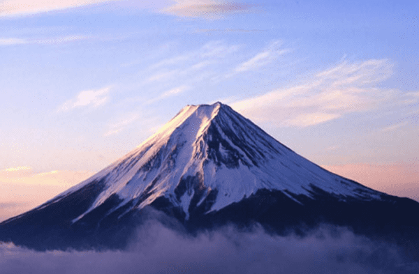 富士山怎么画，漂亮的山水上色简笔画要怎么画才好看图4