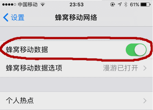 苹果手机iphone 移动数据开关在哪里图8