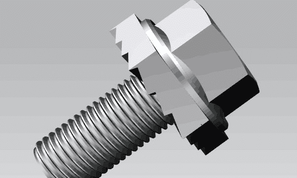 防松螺母原理，永不松动螺母3d原理图1