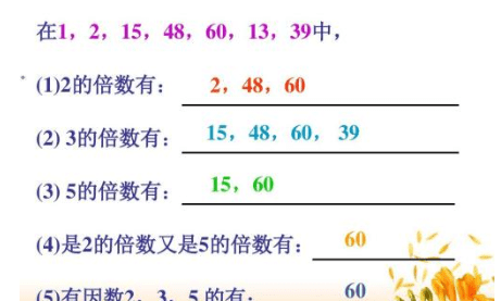 自然数中9的倍数是什么数，在1到20的自然数中五的倍数有图2