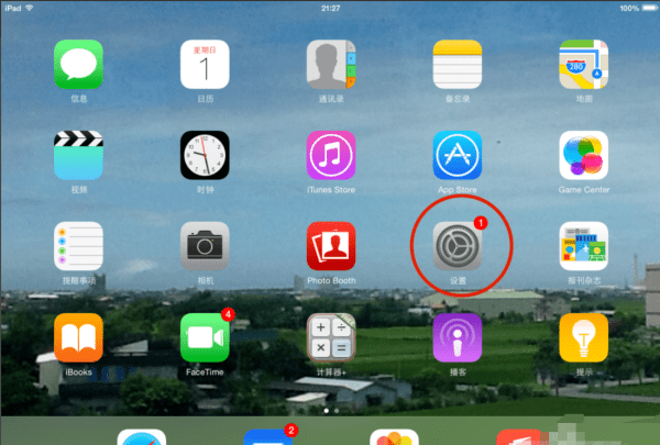 苹果平板ipad 浮标设置在哪里图1